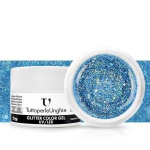 Gel color azzurro sparkly 5g