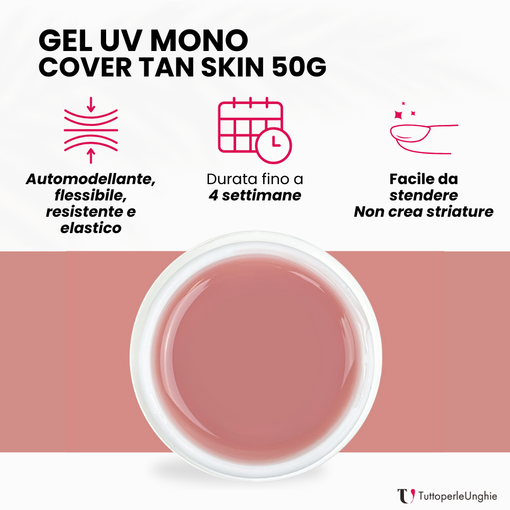Gel UV Mono Cover Tan Skin 50g