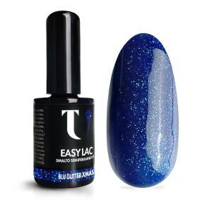 Smalto semipermanente blu glitter xmas 15ml