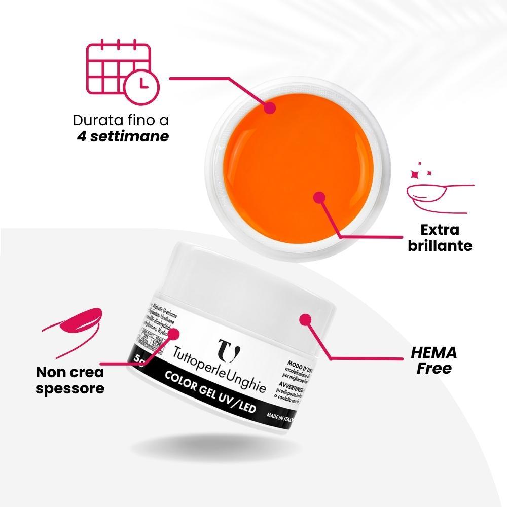 Gel Color Arancio Fluo 5g
