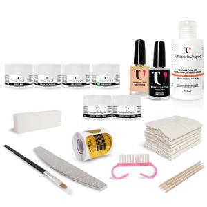 Kit ricostruzione unghie 6 gel uv senza lampada