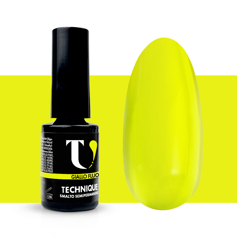 Smalto Semipermanente Giallo Fluo 5ml