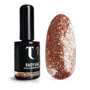 Smalto semipermanente glitter bronzo 15ml