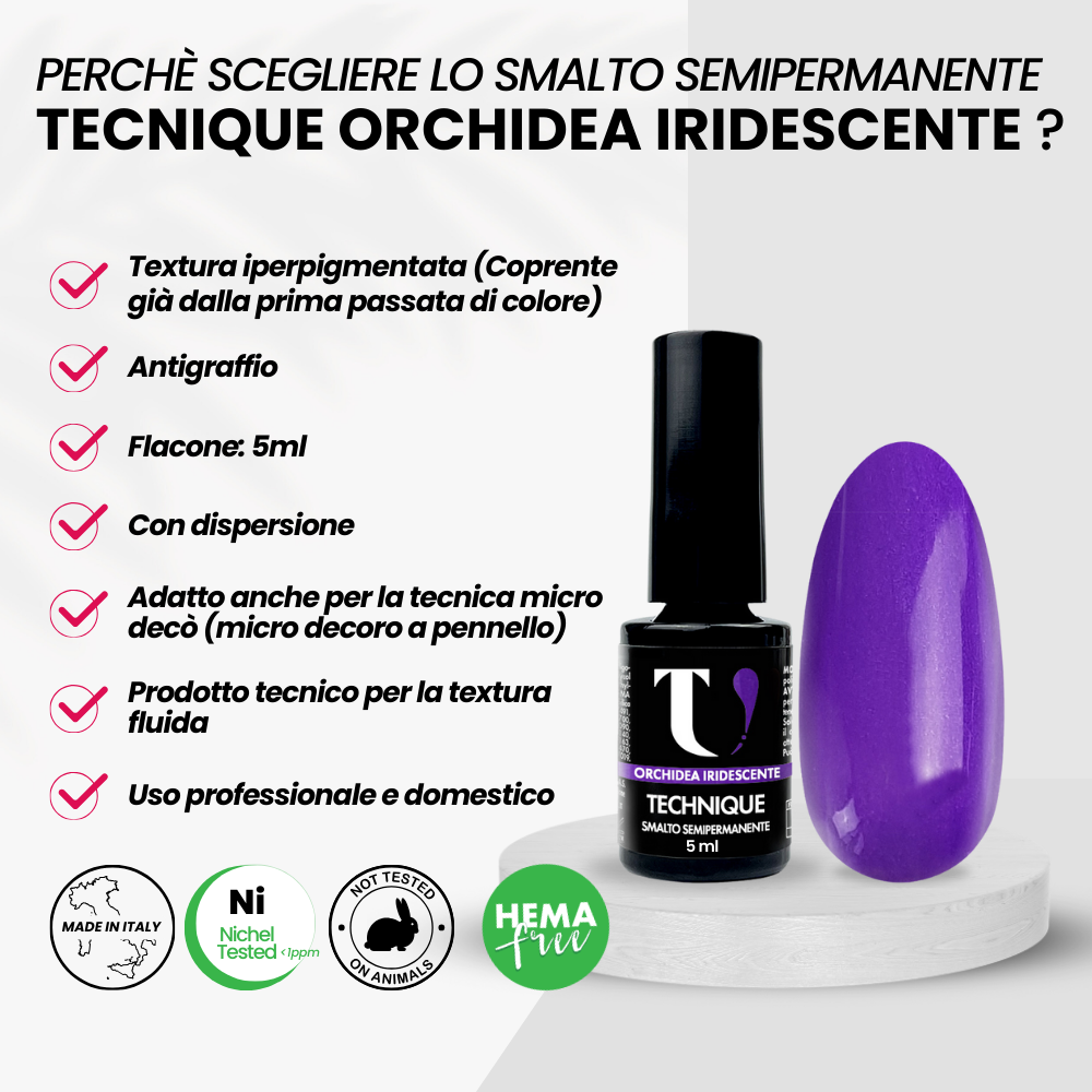 Smalto Semipermanente Orchidea Iridescente 5ml