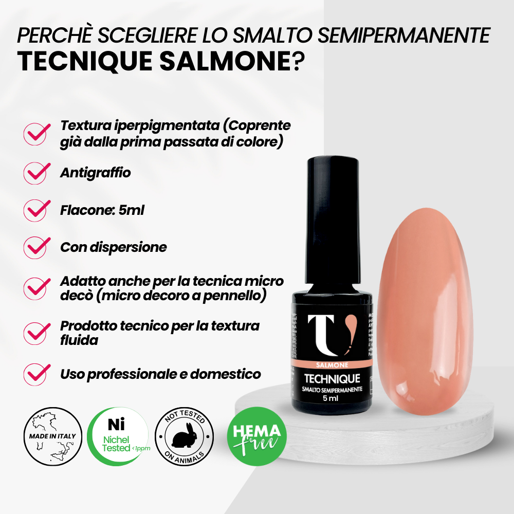 Smalto Semipermanente Salmone 5ml