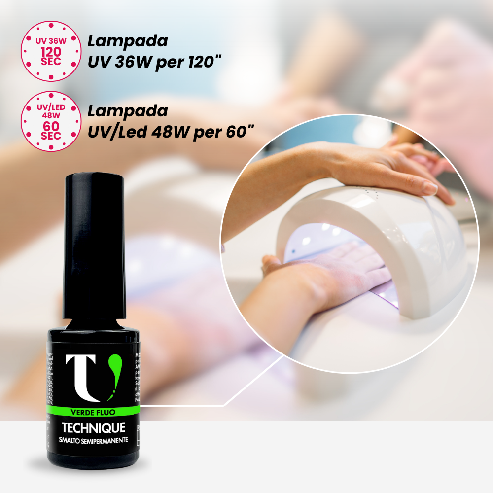 Smalto Semipermanente Verde Fluo 5ml