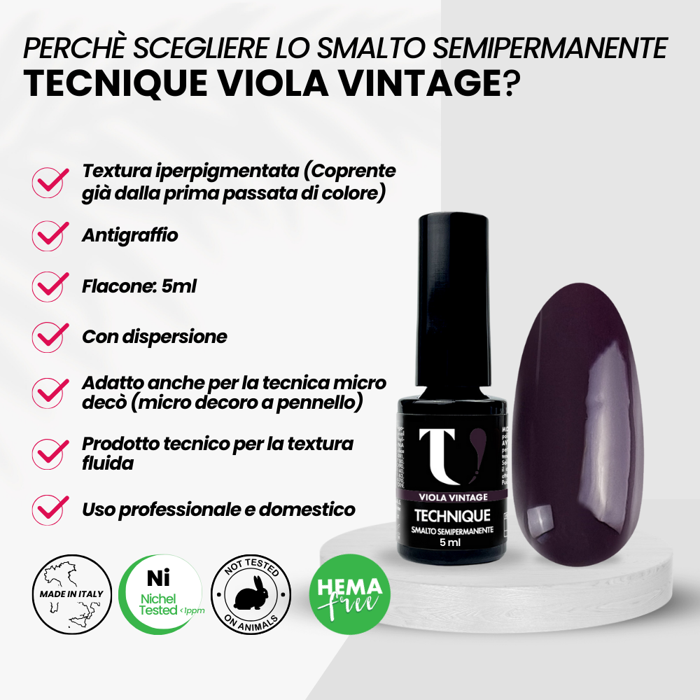 Smalto Semipermanente Viola Vintage 5ml