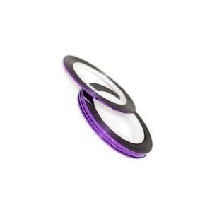 Strisce adesive per unghie viola n18