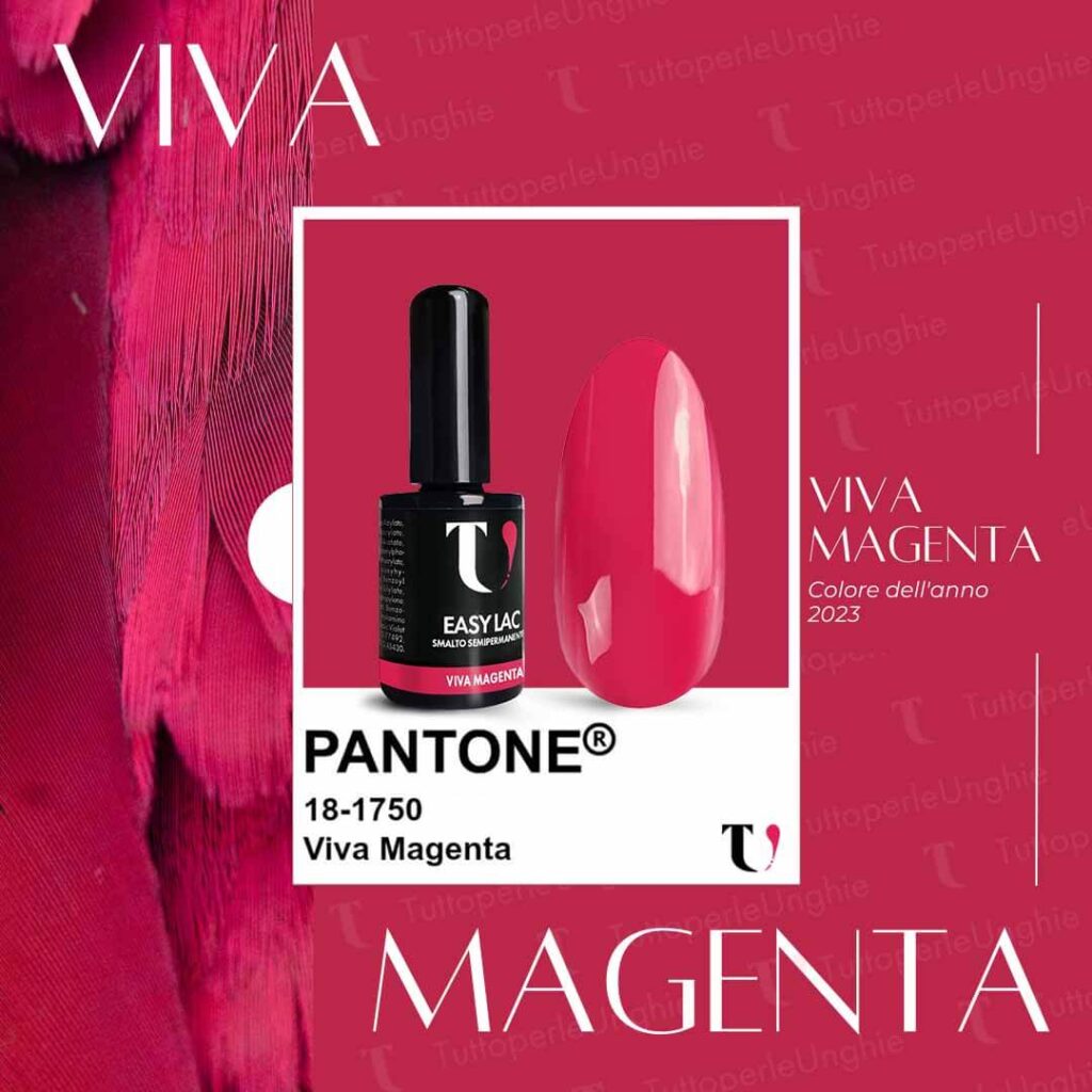 Smalto semipermanente Pantone viva magenta