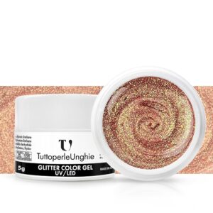 Gel Color Oro Rosa Sparkly 5g - TuttoperleUnghie