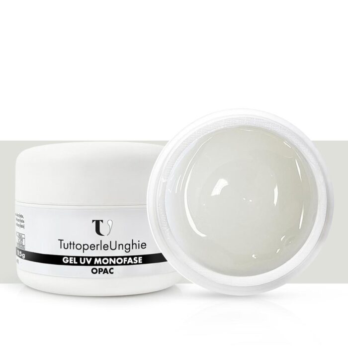 Gel UV Monofase Bianco Lattiginoso Opac 15g - TuttoperleUnghie