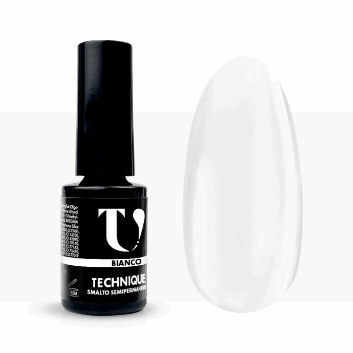 Smalto Semipermanente Bianco 5ml - TuttoperleUnghie