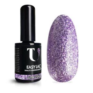 Smalto Semipermanente Glitter Viola 15ml - TuttoperleUnghie