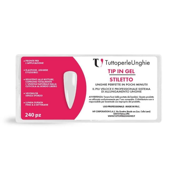 Tip in Gel Stiletto - TuttoperleUnghie