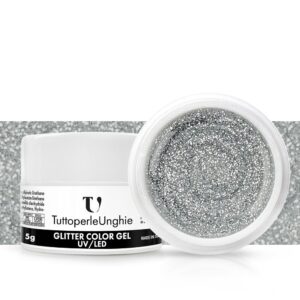 Gel Color Argento Glitter 5g - TuttoperleUnghie