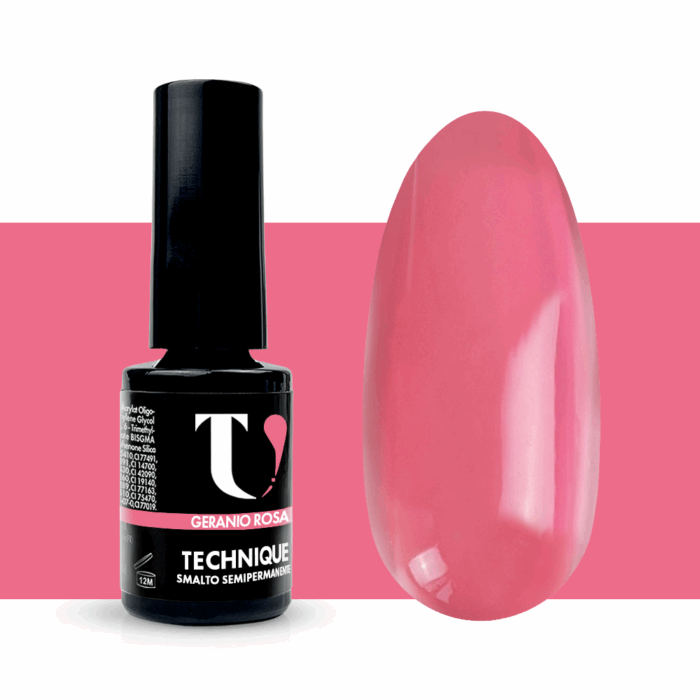 Smalto Semipermanente Geranio Rosa 5ml - TuttoperleUnghie