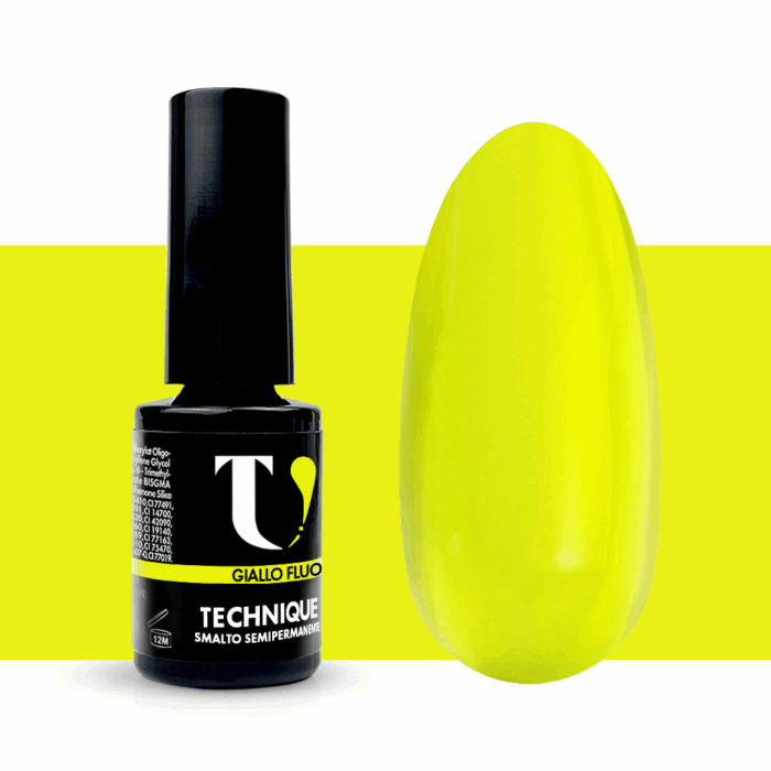 Smalto Semipermanente Giallo Fluo 5ml - TuttoperleUnghie