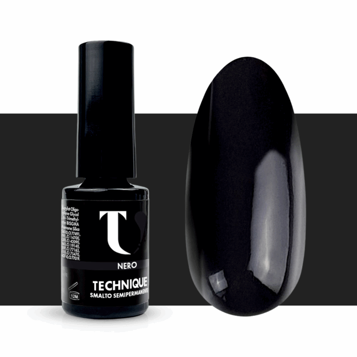 Smalto Semipermanente Nero 5ml - TuttoperleUnghie