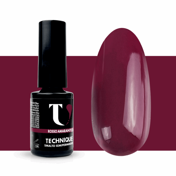 Smalto Semipermanente Rosso Amaranto 5ml - TuttoperleUnghie