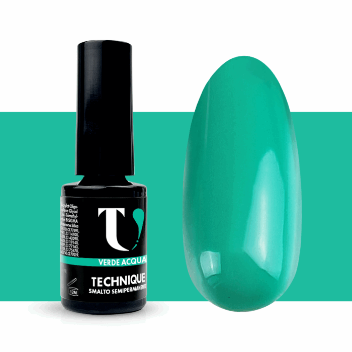 Smalto Semipermanente Verde Acqua 5ml - TuttoperleUnghie