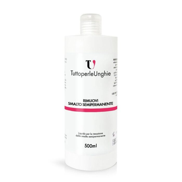 Solvente Rimuovi Smalto Semipermanente 500ml - TuttoperleUnghie