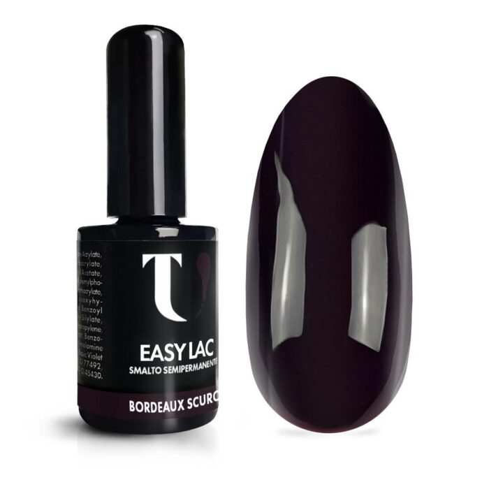 Smalto Semipermanente Bordeaux Scuro 15ml - TuttoperleUnghie