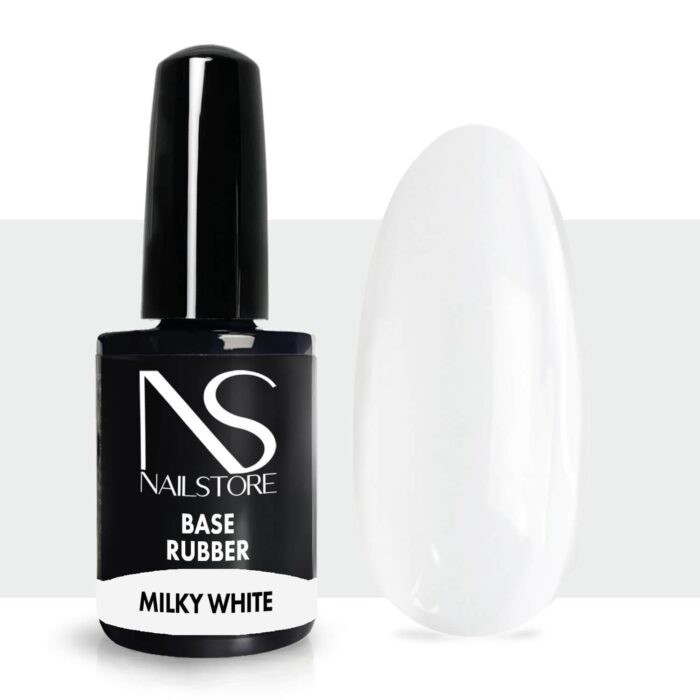Base Rubber Milky White 10ml - NAILSTORE - Immagine 2