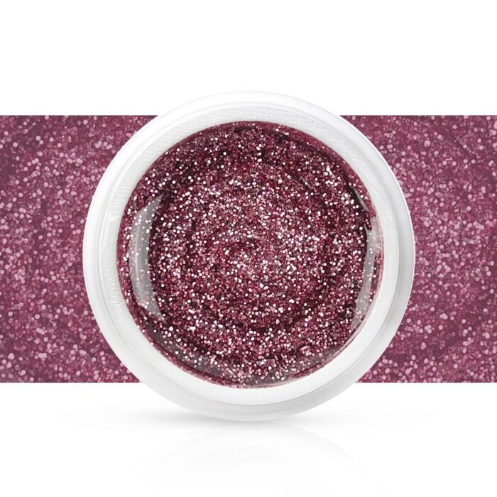 Gel Color Rosa Antico Glitterato 5g - TuttoperleUnghie - Immagine 2