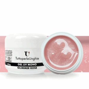 Gel UV Mono Glimmer Rose 30g - TuttoperleUnghie