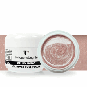 Gel UV Mono Glimmer Peach Rose 30g - TuttoperleUnghie